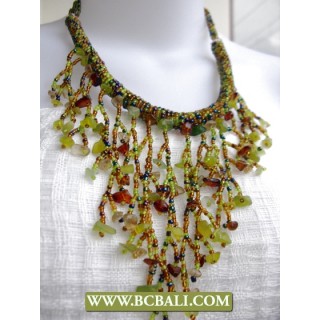 Fashion Beading Casandra Necklaces with Stone